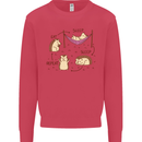 Funny, Hedgehog Eat Sleep Repeat Lover Kids Sweatshirt Jumper Heliconia