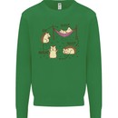 Funny, Hedgehog Eat Sleep Repeat Lover Kids Sweatshirt Jumper Irish Green