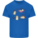 Funny, Hedgehog Eat Sleep Repeat Lover Kids T-Shirt Childrens Royal Blue