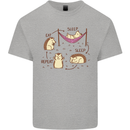 Funny, Hedgehog Eat Sleep Repeat Lover Kids T-Shirt Childrens Sports Grey
