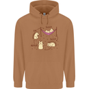 Funny, Hedgehog Eat Sleep Repeat Lover Mens 80% Cotton Hoodie Caramel Latte