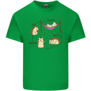 Funny, Hedgehog Eat Sleep Repeat Lover Mens Cotton T-Shirt Tee Top Irish Green