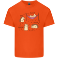 Funny, Hedgehog Eat Sleep Repeat Lover Mens Cotton T-Shirt Tee Top Orange