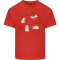 Funny, Hedgehog Eat Sleep Repeat Lover Mens Cotton T-Shirt Tee Top Red