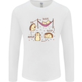 Funny, Hedgehog Eat Sleep Repeat Lover Mens Long Sleeve T-Shirt White