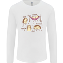 Funny, Hedgehog Eat Sleep Repeat Lover Mens Long Sleeve T-Shirt White
