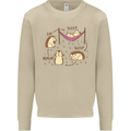 Funny, Hedgehog Eat Sleep Repeat Lover Mens Sweatshirt Jumper Sand