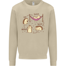 Funny, Hedgehog Eat Sleep Repeat Lover Mens Sweatshirt Jumper Sand