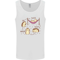 Funny, Hedgehog Eat Sleep Repeat Lover Mens Vest Tank Top White
