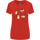 Funny, Hedgehog Eat Sleep Repeat Lover Womens Wider Cut T-Shirt Red