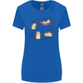 Funny, Hedgehog Eat Sleep Repeat Lover Womens Wider Cut T-Shirt Royal Blue