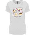 Funny, Hedgehog Eat Sleep Repeat Lover Womens Wider Cut T-Shirt White