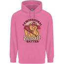 Furball Batter Funny Cat Baseball Humour Childrens Kids Hoodie Azalea