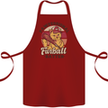 Furball Batter Funny Cat Baseball Humour Cotton Apron 100% Organic Maroon