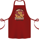Furball Batter Funny Cat Baseball Humour Cotton Apron 100% Organic Maroon