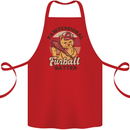 Furball Batter Funny Cat Baseball Humour Cotton Apron 100% Organic Red