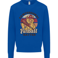 Furball Batter Funny Cat Baseball Humour Kids Sweatshirt Jumper Royal Blue