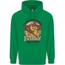 Furball Batter Funny Cat Baseball Humour Mens 80% Cotton Hoodie Irish Green