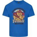Furball Batter Funny Cat Baseball Humour Mens Cotton T-Shirt Tee Top Royal Blue