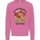 Furball Batter Funny Cat Baseball Humour Mens Sweatshirt Jumper Azalea
