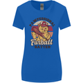 Furball Batter Funny Cat Baseball Humour Womens Wider Cut T-Shirt Royal Blue