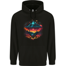 Futuristic Abstract Space Diamond Alien Childrens Kids Hoodie Black