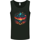 Futuristic Abstract Space Diamond Alien Mens Vest Tank Top Black