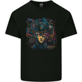 Futuristic Cyberpunk Girl Crypto Alien, Kids T-Shirt Childrens Black