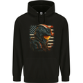 Futuristic USA Space Pilot Astronaut Childrens Kids Hoodie Black