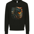 Futuristic USA Space Pilot Astronaut Kids Sweatshirt Jumper Black