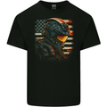 Futuristic USA Space Pilot Astronaut Mens Cotton T-Shirt Tee Top BLACK