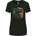 Futuristic USA Space Pilot Astronaut Womens Wider Cut T-Shirt Black