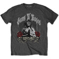 Guns n' roses death mens charcoal music t-shirt band icon tee