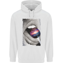 Galactic Taste Mens 80% Cotton Hoodie White