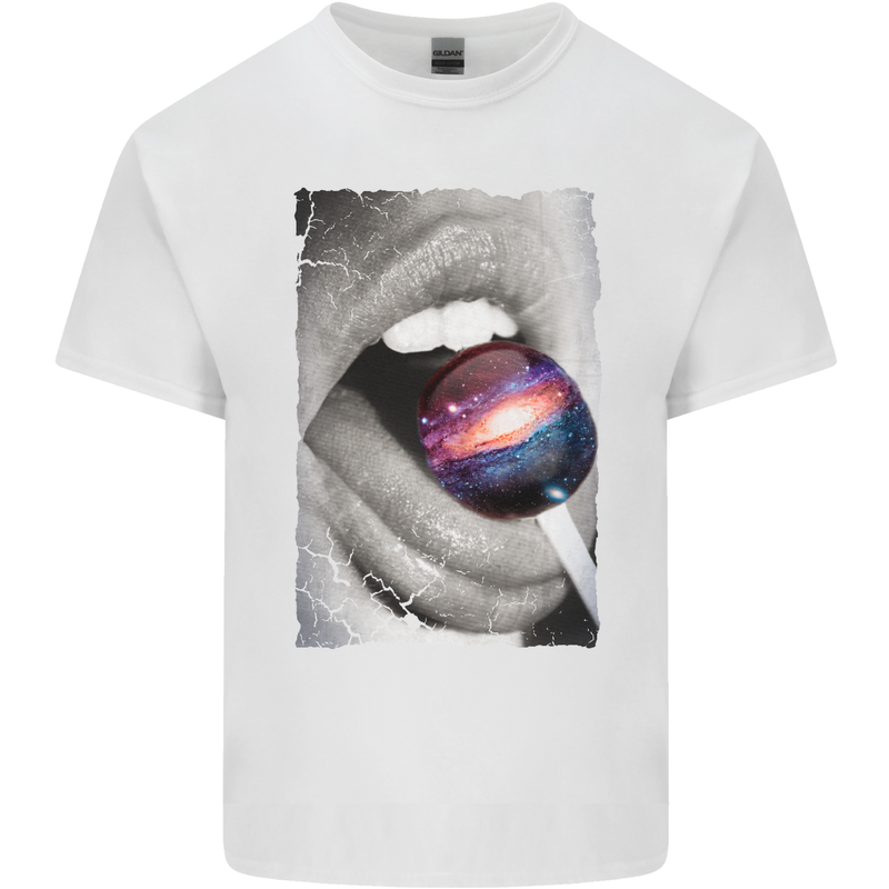 Galactic Taste Mens Cotton T-Shirt Tee Top White