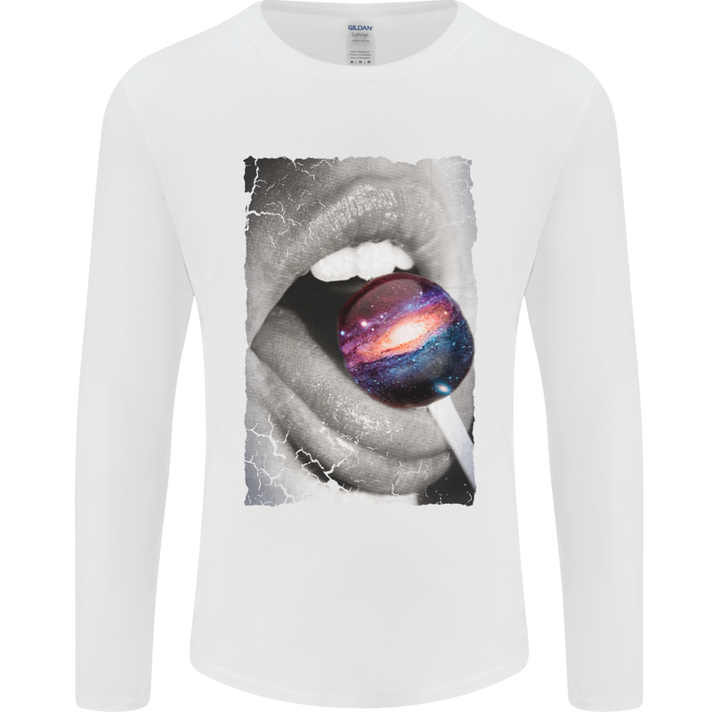 Galactic Taste Mens Long Sleeve T-Shirt White