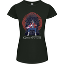 Game of Future Funny Movie Parody Womens Petite Cut T-Shirt Black
