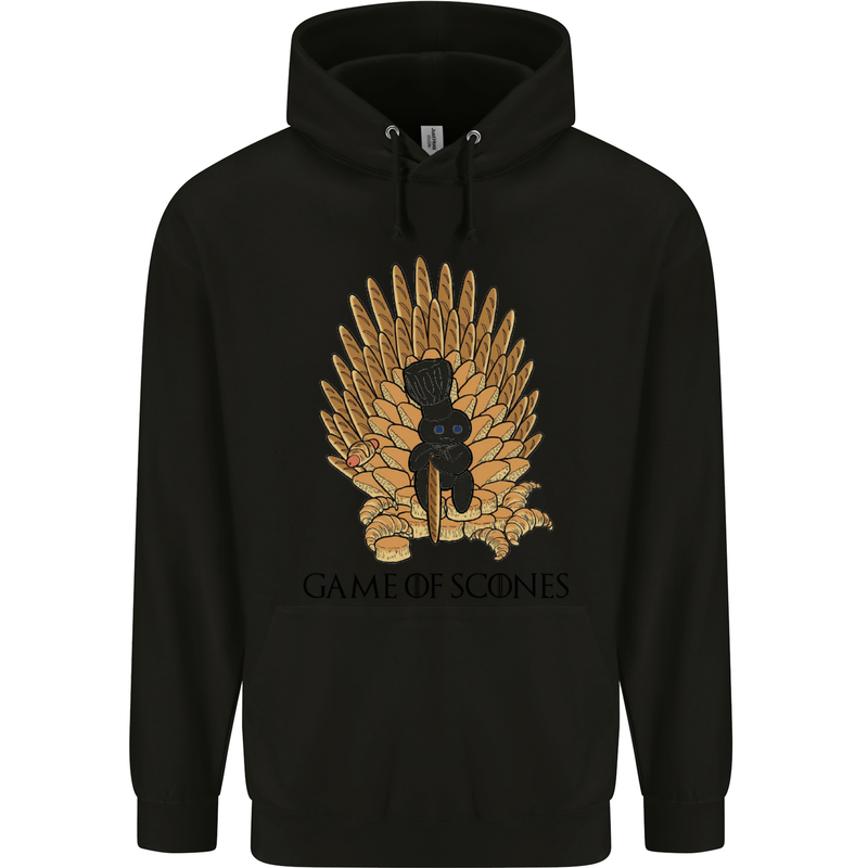 Game of Scones Funny Movie Parody GOT Childrens Kids Hoodie Black