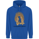 Game of Scones Funny Movie Parody GOT Childrens Kids Hoodie Royal Blue
