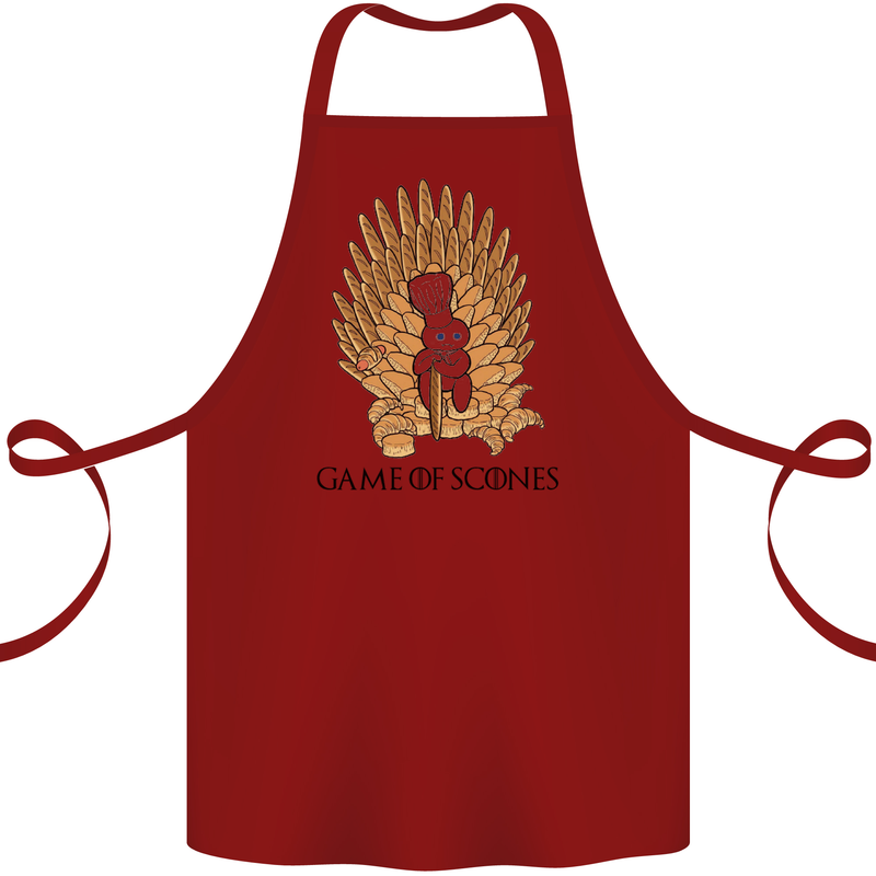 Game of Scones Funny Movie Parody GOT Cotton Apron 100% Organic Maroon