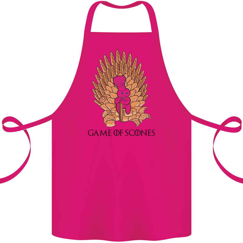 Game of Scones Funny Movie Parody GOT Cotton Apron 100% Organic Pink