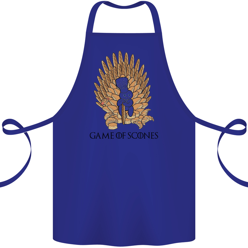 Game of Scones Funny Movie Parody GOT Cotton Apron 100% Organic Royal Blue