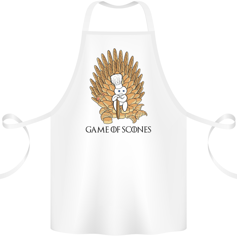 Game of Scones Funny Movie Parody GOT Cotton Apron 100% Organic White
