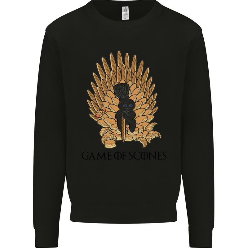 Game of Scones Funny Movie Parody GOT Kids Sweatshirt Jumper Black