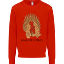 Game of Scones Funny Movie Parody GOT Kids Sweatshirt Jumper Bright Red