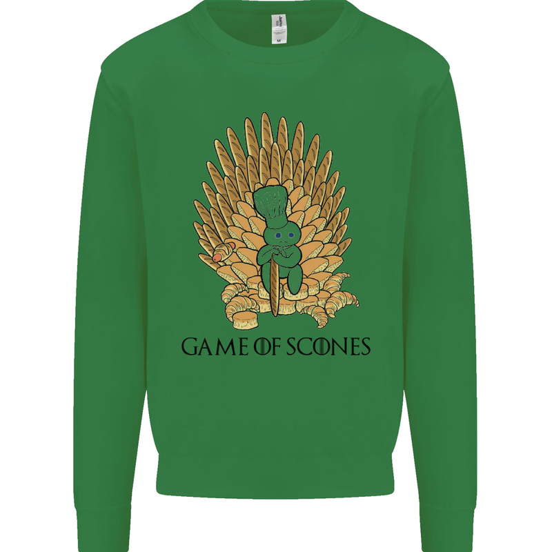 Game of Scones Funny Movie Parody GOT Kids Sweatshirt Jumper Irish Green