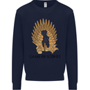 Game of Scones Funny Movie Parody GOT Kids Sweatshirt Jumper Navy Blue