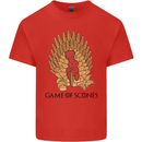 Game of Scones Funny Movie Parody GOT Kids T-Shirt Childrens Red