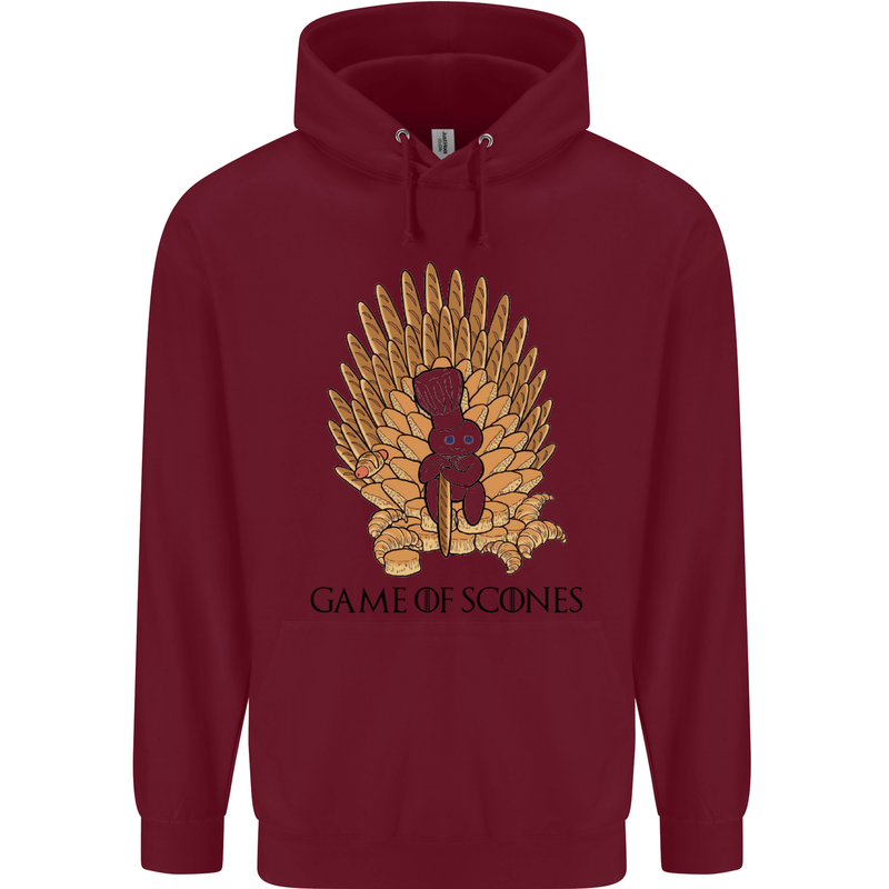 Game of Scones Funny Movie Parody GOT Mens 80% Cotton Hoodie Maroon