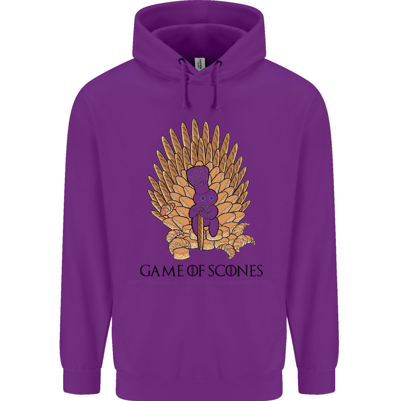 Game of Scones Funny Movie Parody GOT Mens 80% Cotton Hoodie Purple